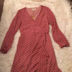 NWT Listicle Polka Dot Dress